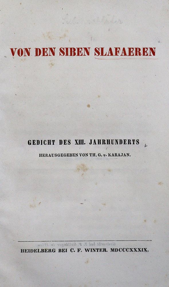 Große Abbildung Nr.1: 123-899 Karajan,T.G.v. (Hrsg.).: (Laßberg)
