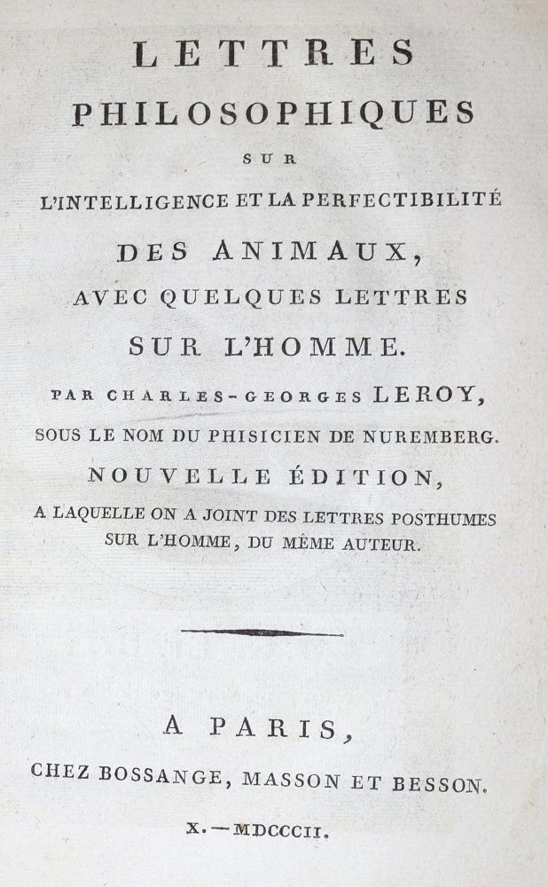 Große Abbildung Nr.1: 123-903 Leroy,C.G.: (Literatur und illustrierte Bücher bis 19.Jahrhundert)
