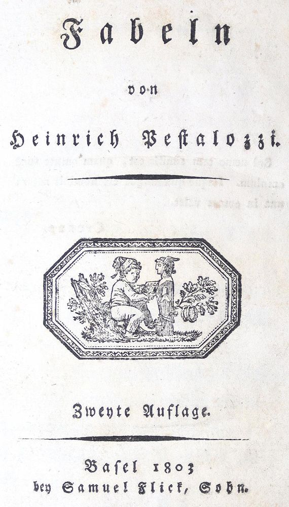 Große Abbildung Nr.1: 123-917 Pestalozzi,J.H.: (Literatur und illustrierte Bücher bis 19.Jahrhundert)