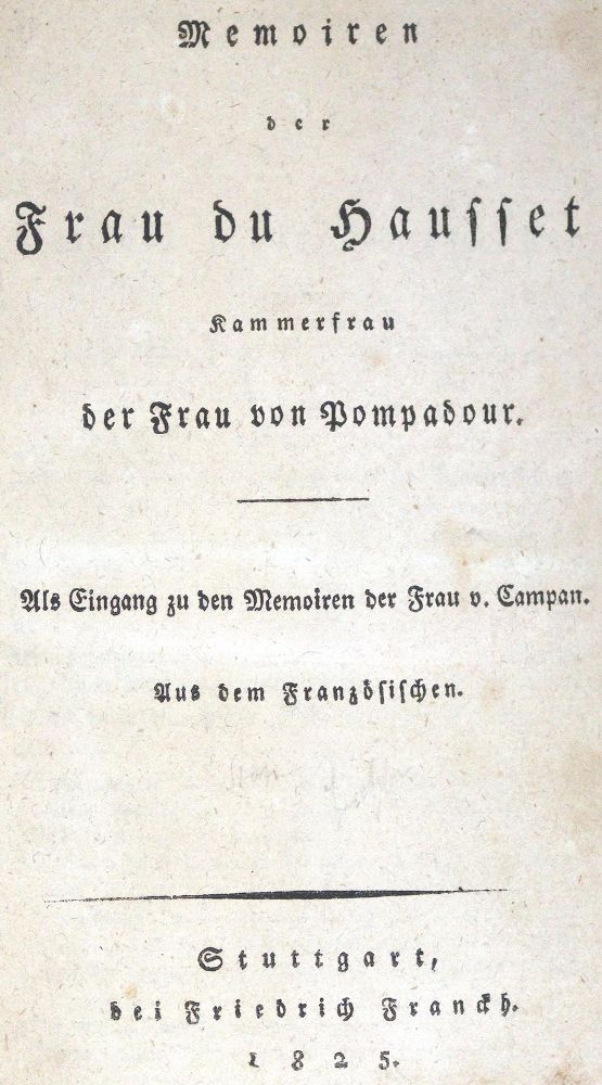 Große Abbildung Nr.1: 123-920 Hausset,(N.)du.: (Pompadour)