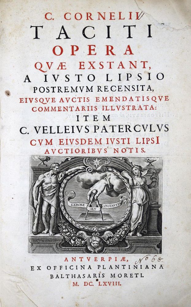 Große Abbildung Nr.1: 123-934 Tacitus,C.: (Literatur und illustrierte Bücher bis 19.Jahrhundert)