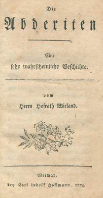 Bild Nr.1: 123-1008 Wieland,(C.M.).: (Literatur und illustrierte Bücher bis 19.Jahrhundert)