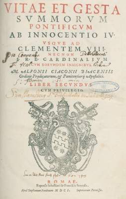 Bild Nr.1: 123-104 Chacón,A.: (Alte Drucke, Handschriften und Theologie)