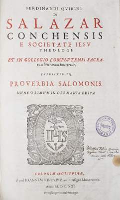 Bild Nr.1: 123-106 Chirinos de Salazar,F.: (Alte Drucke, Handschriften und Theologie)