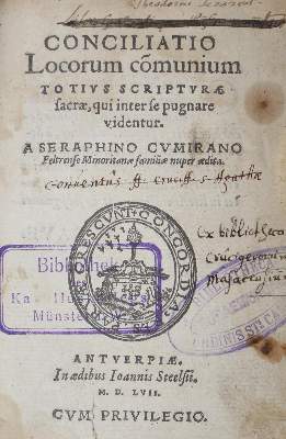 Bild Nr.1: 123-115 Cumiranus,S.: (Alte Drucke, Handschriften und Theologie)