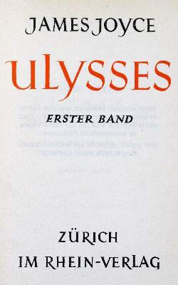 Bild Nr.1: 123-1173 Joyce,J.: (Literatur und illustrierte Bücher 20.Jahrhundert - Alte Literatur in modernen Ausgaben)