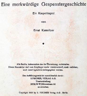 Bild Nr.1: 123-1176 Kamnitzer,E.: (Literatur und illustrierte Bücher 20.Jahrhundert - Alte Literatur in modernen Ausgaben)