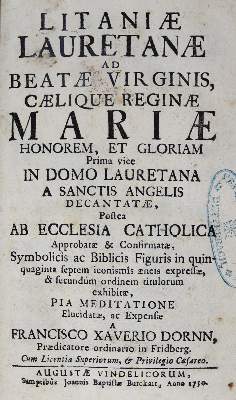 Bild Nr.1: 123-122 Dornn,F.X.: (Alte Drucke, Handschriften und Theologie)