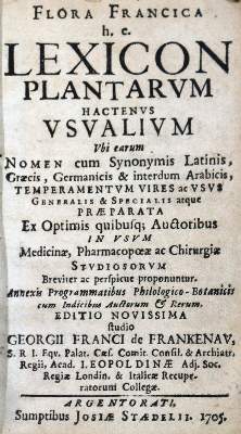 Bild Nr.2: 123-1313 Franck von Franckenau,G.v.: (Botanik)