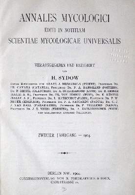 Bild Nr.1: 123-1335 Annales mycologici.: (Botanik, Pilze)