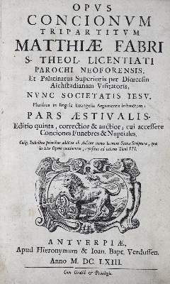Bild Nr.1: 123-137 Faber,M.: (Alte Drucke, Handschriften und Theologie)