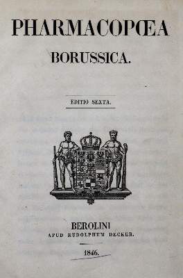 Bild Nr.1: 123-1404 Pharmacopoea Borussica.: (Medizin, Pharmazie)