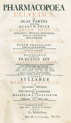 Bild Nr.1: 123-1408 Pharmacopoea Helvetica,: (Medizin, Pharmazie)
