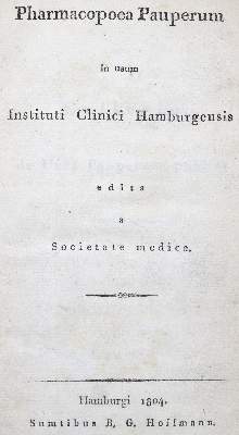 Bild Nr.1: 123-1409 Pharmacopoea Pauperum: (Medizin, Pharmazie)