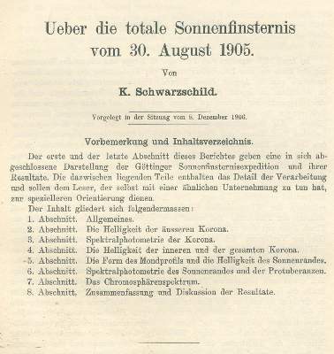 Bild Nr.1: 123-1472 Schwarzschild,K.: (Verschiedene Gebiete - Varia, Astronomie)