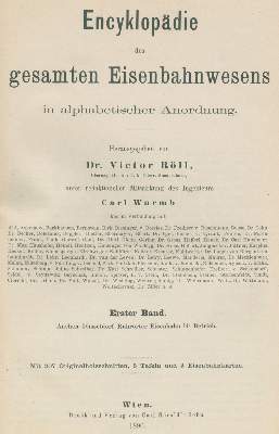 Bild Nr.1: 123-1492 Röll,V. (Hrsg.).: (Verschiedene Gebiete - Varia, Eisenbahn)