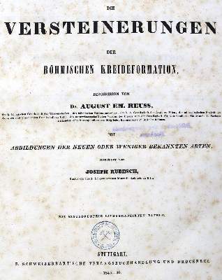 Bild Nr.1: 123-1500 Reuss,A.E.: (Verschiedene Gebiete - Varia, Geologie - Mineralogie u. Paläontologie)