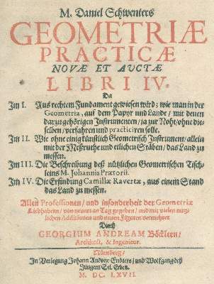 Bild Nr.1: 123-1518 Schwenter,D.: (Verschiedene Gebiete - Varia, Mathematik)