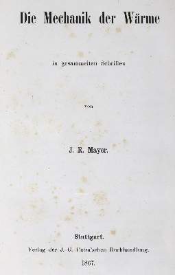 Bild Nr.1: 123-1526 Mayer,J.R.v.: (Verschiedene Gebiete - Varia, Physik)