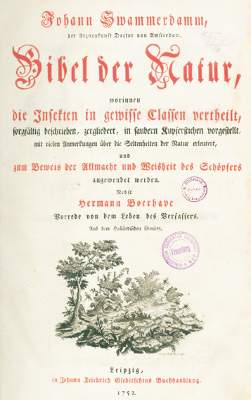 Bild Nr.1: 123-1541 Swammerdamm,J.: (Verschiedene Gebiete - Varia)