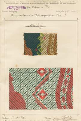 Bild Nr.1: 123-1545 Musterbuch: (Verschiedene Gebiete - Varia, Textil)
