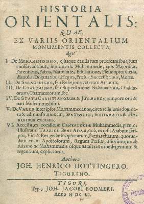Bild Nr.2: 123-1571 Hottinger,J.H.: (Asien, Arabien)