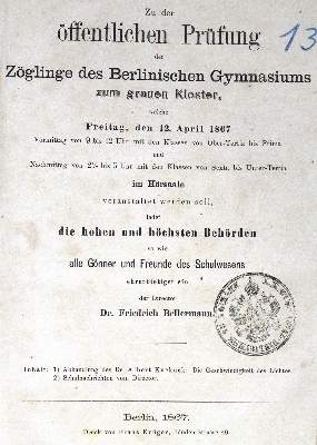 Bild Nr.1: 123-1610 Berlin.: (Deutschland, Berlin, Studentika und Hochschulen)