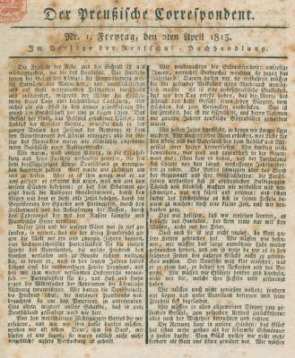 Bild Nr.1: 123-1661 Preußische Correspondent, Der.: (Deutschland)