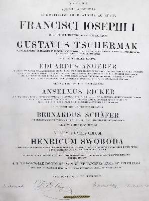 Bild Nr.1: 123-1754 Promotionsurkunde: (Österreich, Wien, Studentika und Hochschulen)