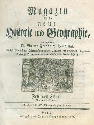 Bild Nr.2: 123-1801 Büsching,A.F.: (Verschiedene Länder - Geschichte)