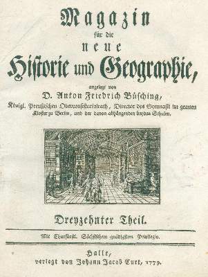 Bild Nr.2: 123-1802 Büsching,A.F.: (Verschiedene Länder - Geschichte)