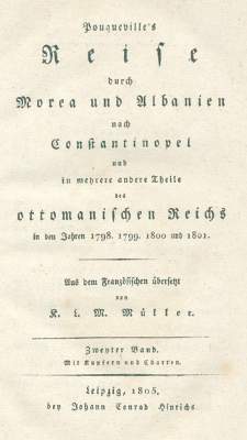 Bild Nr.1: 123-1836 Pouqueville,F.C.H.L.: (Verschiedene Länder - Geschichte)