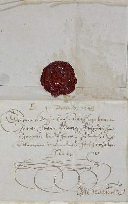 Bild Nr.2: 123-1867 Dreißigjähriger Krieg.: (Autographen)