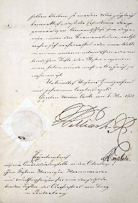 Bild Nr.2: 123-1881 Friedrich Wilhelm IV, König von Preußen: (Autographen)