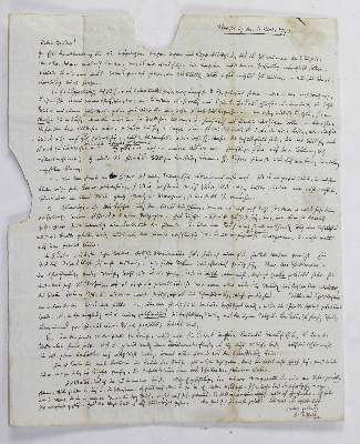 Bild Nr.2: 123-1891 Huber, Johann Rudolf,: (Autographen)