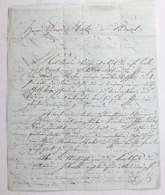 Bild Nr.3: 123-1891 Huber, Johann Rudolf,: (Autographen)