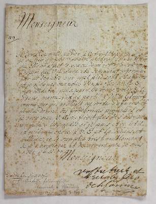 Bild Nr.1: 123-1906 Pfälzer Erbfolgekrieg.: (Autographen)