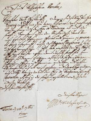 Bild Nr.1: 123-1919 Spanischer Erbfolgekrieg.: (Autographen)
