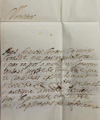 Bild Nr.2: 123-1924 Vaubonne, Joseph Marquis de: (Autographen)