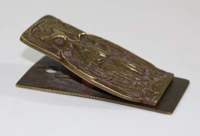 Bild Nr.2: 123-1935 Buchklemme, Notizzettelhalter: (Varia, Eulen)