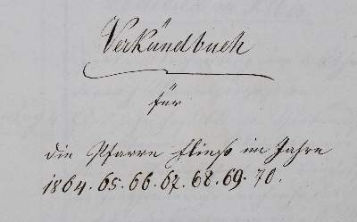 Bild Nr.1: 123-196 Verkündbuch: (Handschriften)