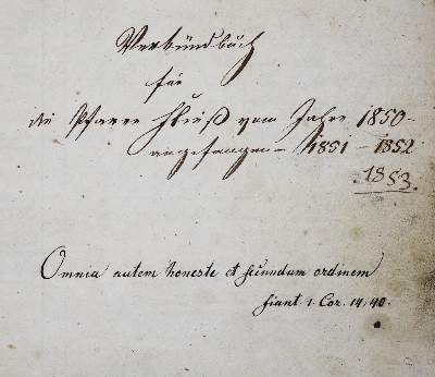 Bild Nr.2: 123-196 Verkündbuch: (Handschriften)