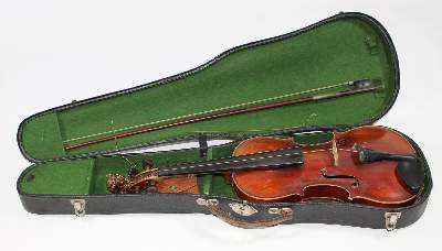 Bild Nr.1: 123-1965 Violine mit Löwenkopfschnecke: (Varia, Musikinstrumente)