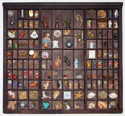 Bild Nr.1: 123-1981 Setzkasten mit reicher: (Varia)