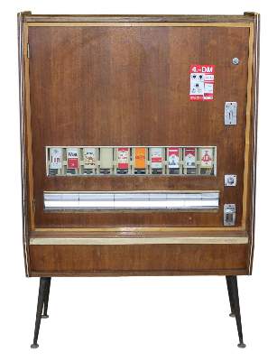 Bild Nr.1: 123-2000 Warenautomat für Zigaretten: (Varia, Werbung)