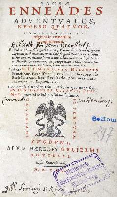 Bild Nr.1: 123-208 Hylaret,M.: (Alte Drucke, Handschriften und Theologie)