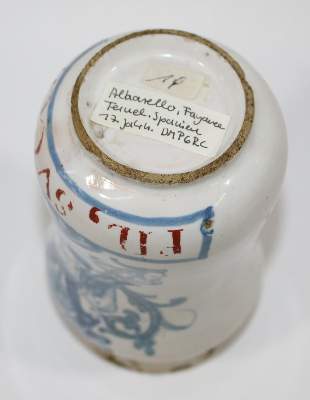 Bild Nr.2: 123-2080 Albarello Spanien 18.Jh.: (Apothekenwesen, Albarello)
