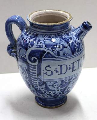Bild Nr.1: 123-2086 Montelupo Sirup-Kanne: (Apothekenwesen, Albarello)