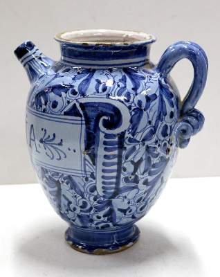 Bild Nr.2: 123-2086 Montelupo Sirup-Kanne: (Apothekenwesen, Albarello)