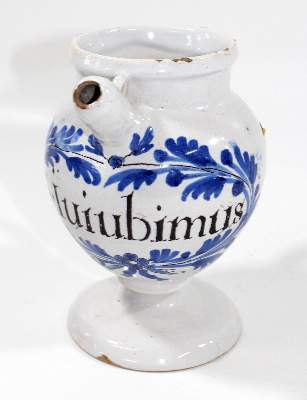 Bild Nr.2: 123-2090 Sirupkanne Nevers um 1680: (Apothekenwesen, Albarello)